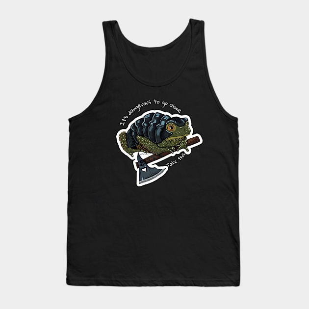 Battletoad in armor - black Tank Top by Petra Vitez